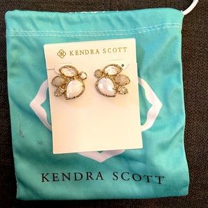 Kendra Scott white/clear stone earrings